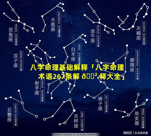 八字命理基础解释「八字命理术语267条解 🌲 释大全」